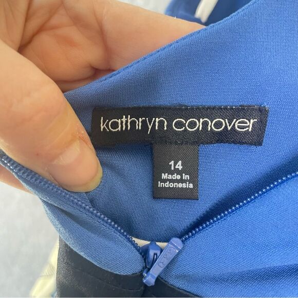 Kathryn Conover Vintag Poly Cotton Spandex Thin Strap Mini Floal Dress 14 #CC - Picture 11 of 13